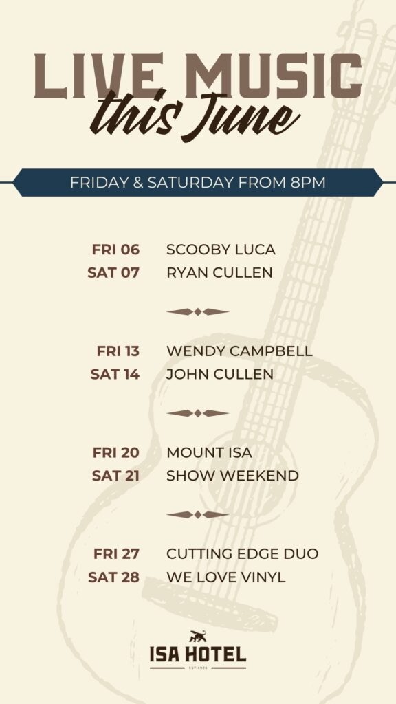 Isa Hotel Live Music this June